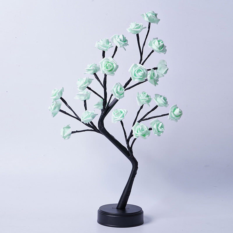 Table Lamp Flower Tree Rose Lamps Fairy Desk Night Lights Usb Operated Gifts For Wedding V
