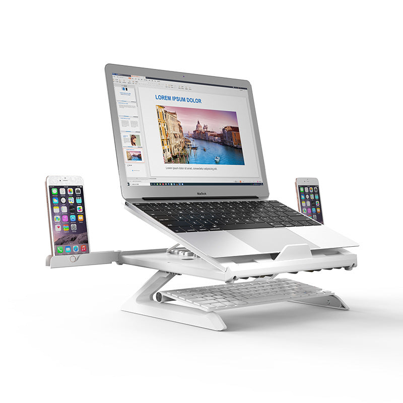 Laptop Stand Multifunctional Folding Lift Portable Laptop Stand Monitor Increase Rack Alum