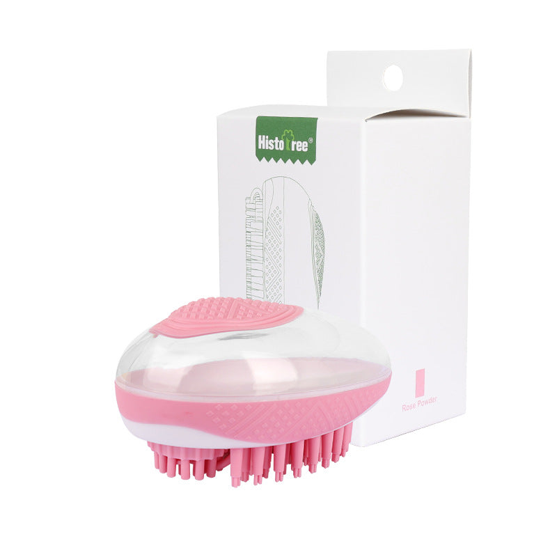 Dog Cat Bath Brush 2-In-1 Pet Spa Massage Comb Soft Silicone Pets Shower Hair Grooming Cmo