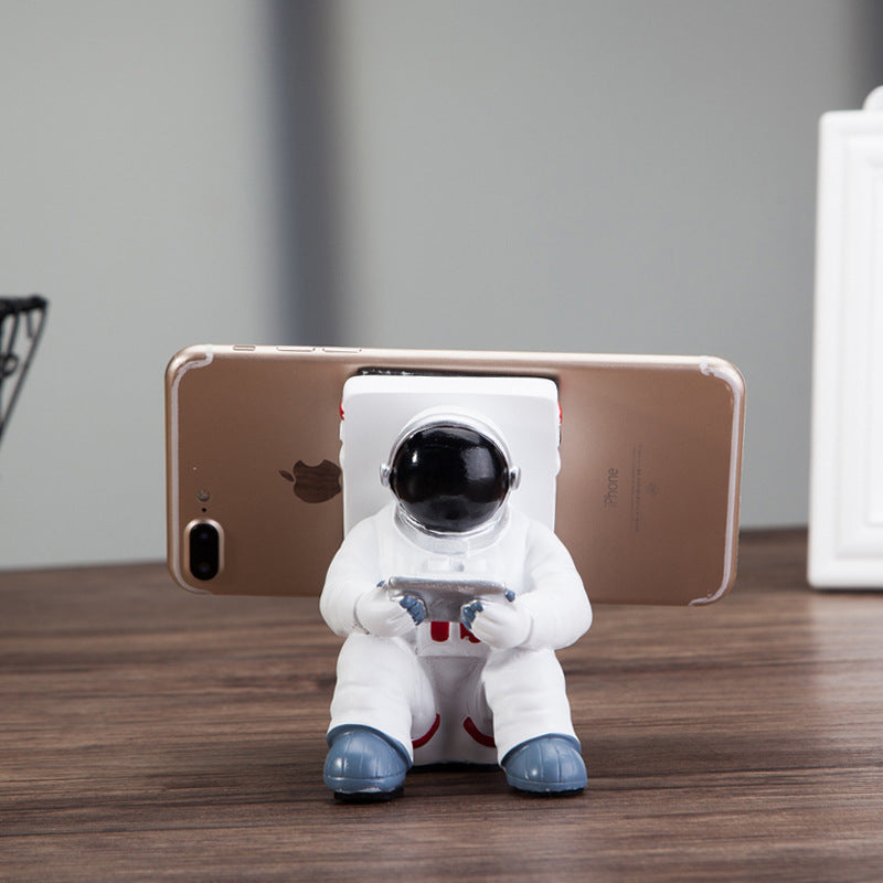 Simple Astronaut Mobile Phone Stand Student Desktop Holder Cute Spaceman Cell Phone Holder