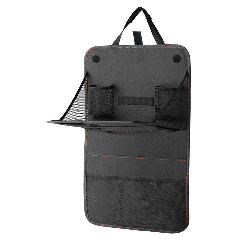 Car Seat Back Storage Bag Car Organizer Bag Foldable Dining Table Tray Travel Storage Bag