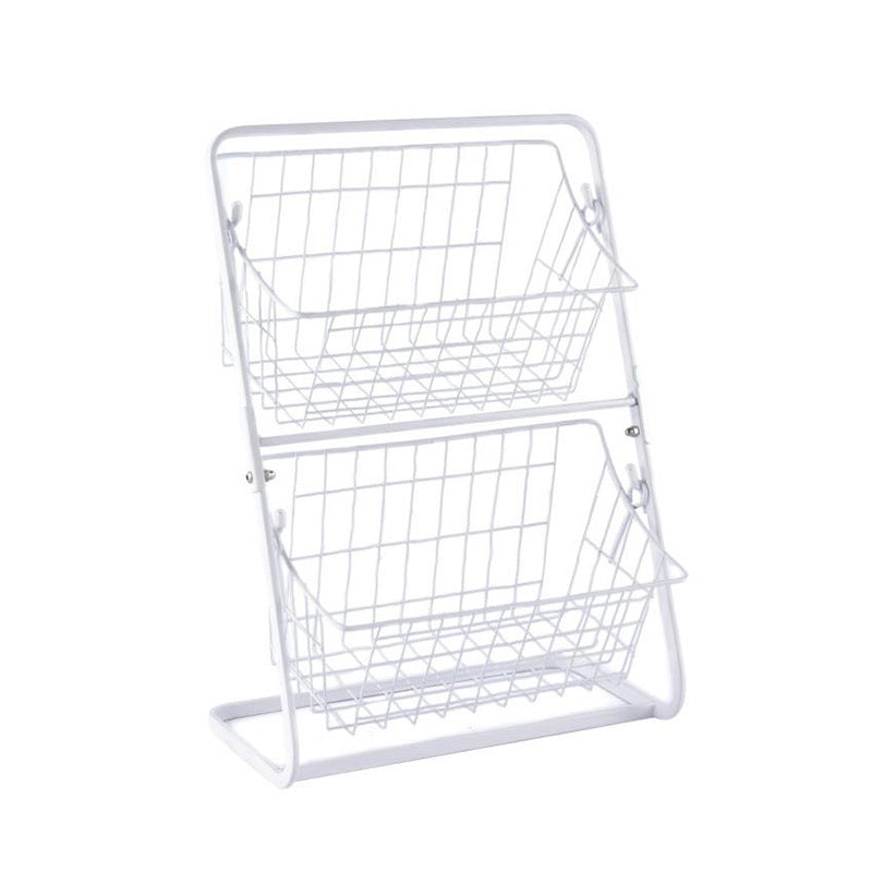 Stainless Steel Countertops Multilayer Spice Rack Fruit Kitchen Storage Kitchen Storage Ra