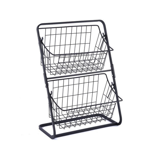 Stainless Steel Countertops Multilayer Spice Rack Fruit Kitchen Storage Kitchen Storage Ra