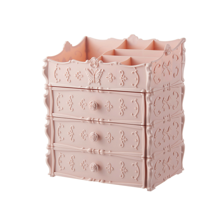 Transparent Makeup Organizer Cosmetic Storage Box Drawer Desktop Organizer Jewelry Beauty
