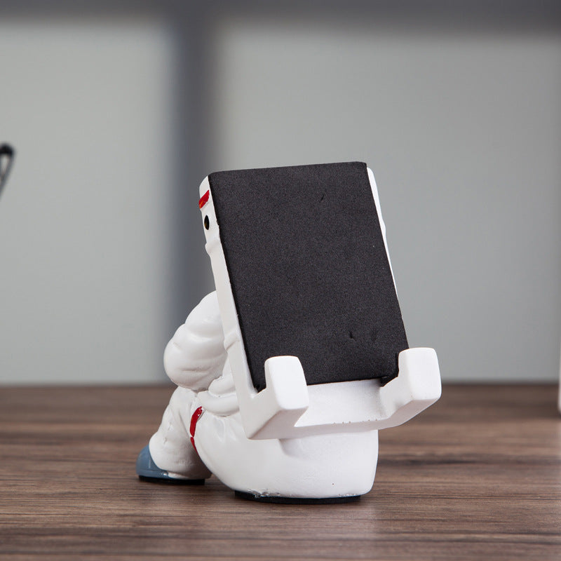 Simple Astronaut Mobile Phone Stand Student Desktop Holder Cute Spaceman Cell Phone Holder