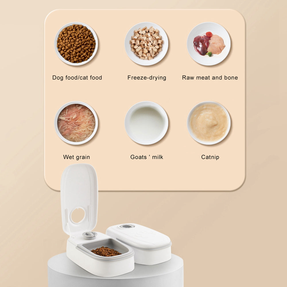 Automatic Pet Feeder Smart Food Dispenser For Cats Dogs Timer Stainless Steel Bowl Auto Do