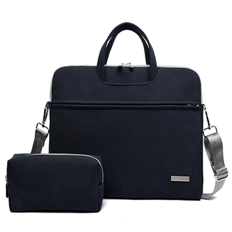 Pu Leather Women Laptop Bag Notebook Carrying Case Briefcase For Macbook Air 13.3 14 15.6