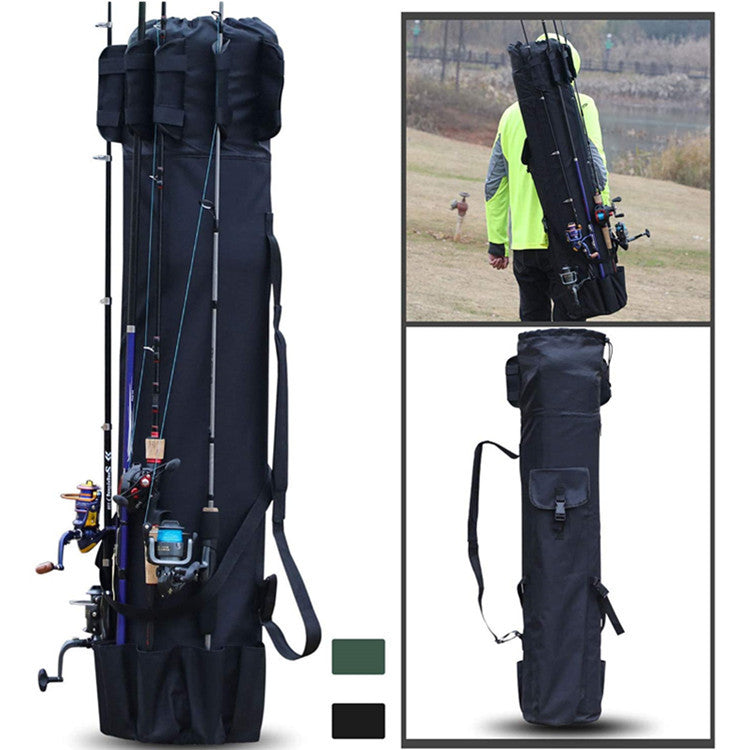 Cylinder Outdoor Fishing Bag Multifunctional Fishing Rod Bag Sea Rod Fishing Gear Storage