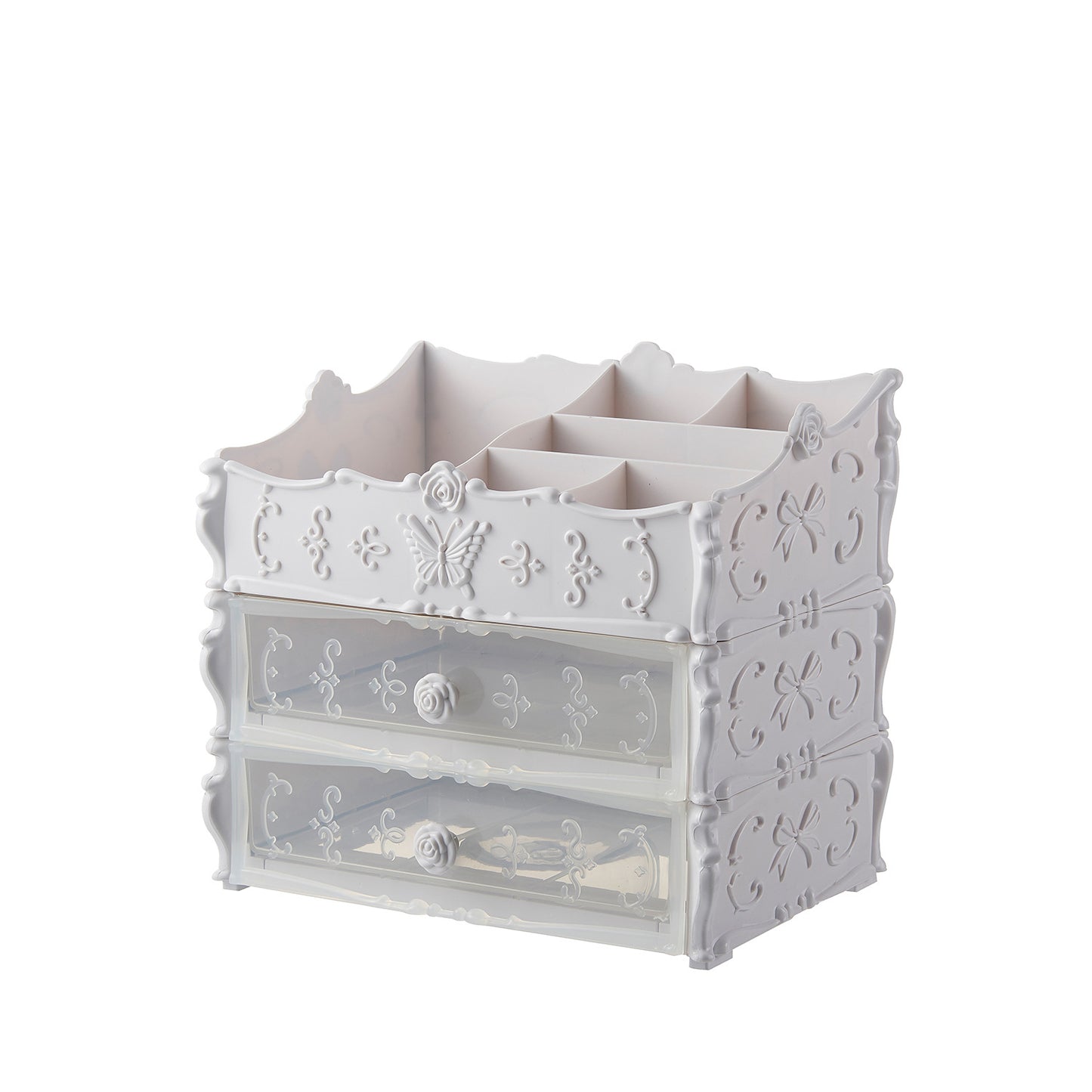 Transparent Makeup Organizer Cosmetic Storage Box Drawer Desktop Organizer Jewelry Beauty