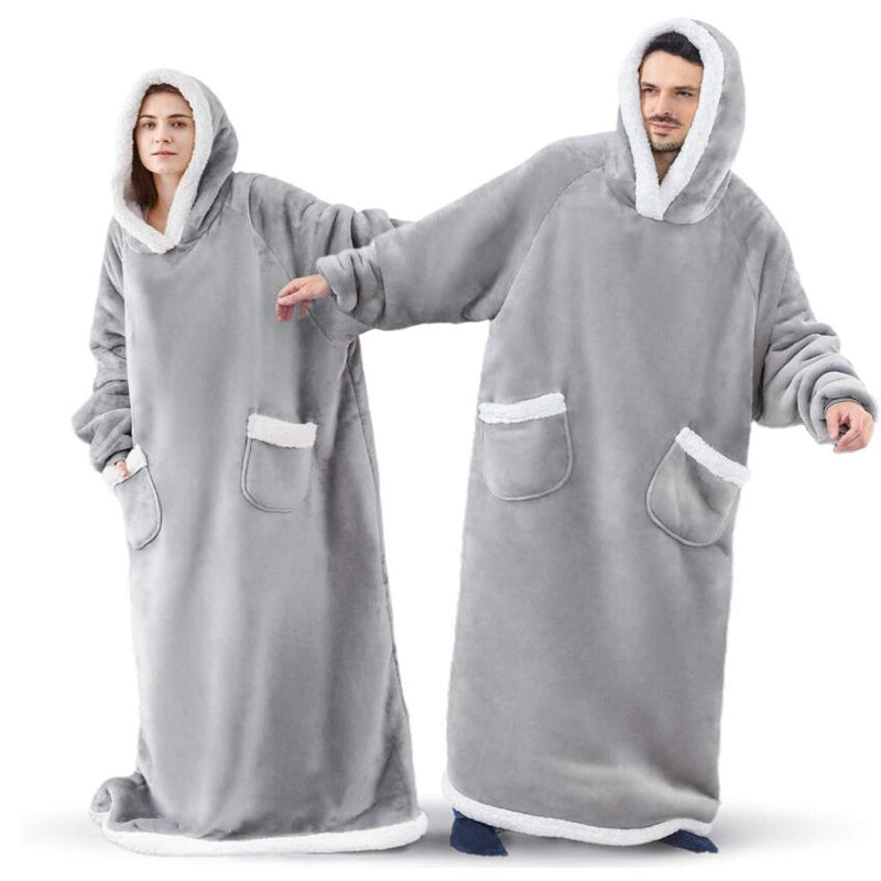 Winter Tv Hoodie Blanket Winter Warm Home Clothes Women Men Oversized Pullover With Pocket