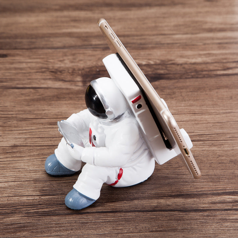 Simple Astronaut Mobile Phone Stand Student Desktop Holder Cute Spaceman Cell Phone Holder