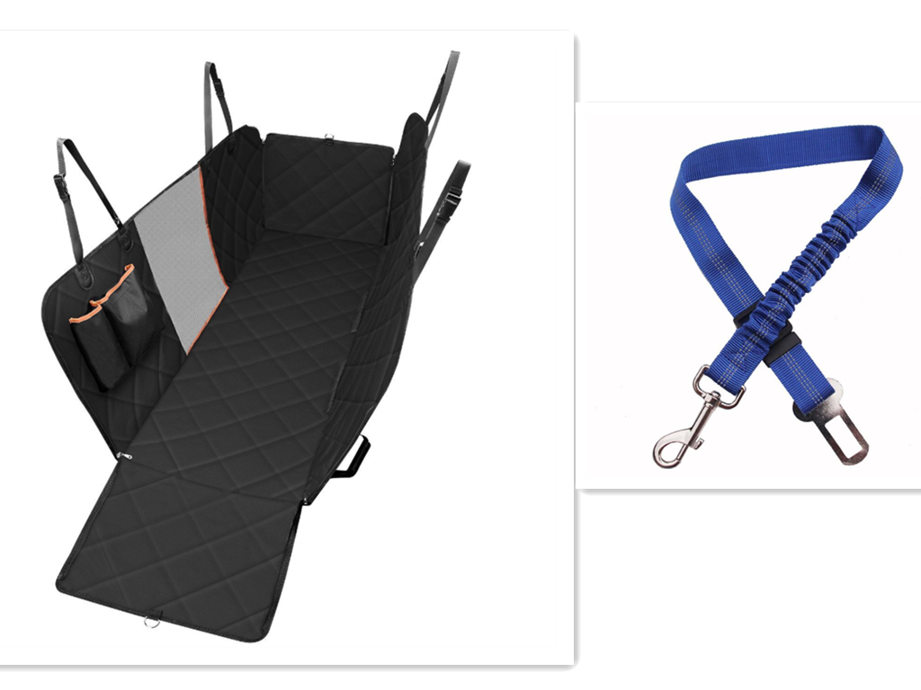 Dog Car Seat Cover View Mesh Pet Carrier Hammock Safety Protector Car Rear Back Seat Mat W