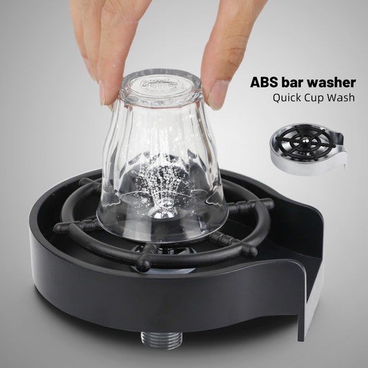 Bar Counter Cup Washer Sink High-Pressure Spray Automatic Faucet Coffee Pitcher Wash Cup T