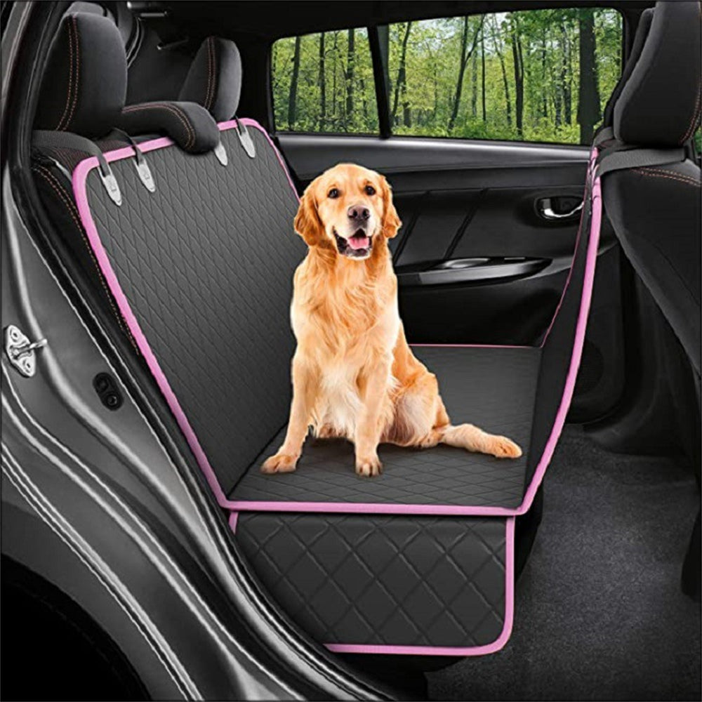 Dog Car Seat Cover View Mesh Pet Carrier Hammock Safety Protector Car Rear Back Seat Mat W