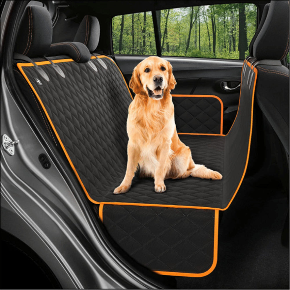 Dog Car Seat Cover View Mesh Pet Carrier Hammock Safety Protector Car Rear Back Seat Mat W