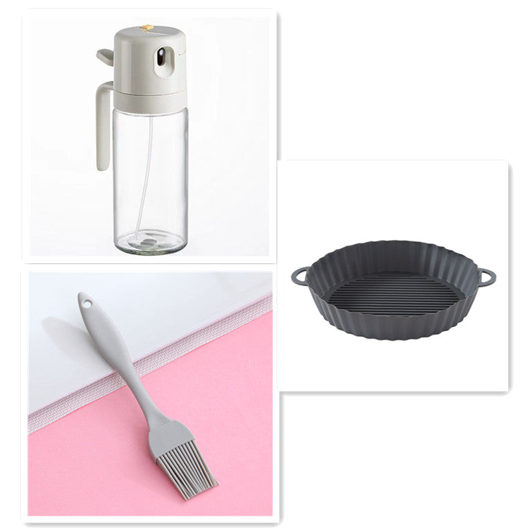2 In 1 Oil Sprayer Bottle Bbq Cooking Oil Dispenser Olive Oil Pourers Sprayer Kitchen Baki