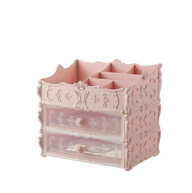 Transparent Makeup Organizer Cosmetic Storage Box Drawer Desktop Organizer Jewelry Beauty