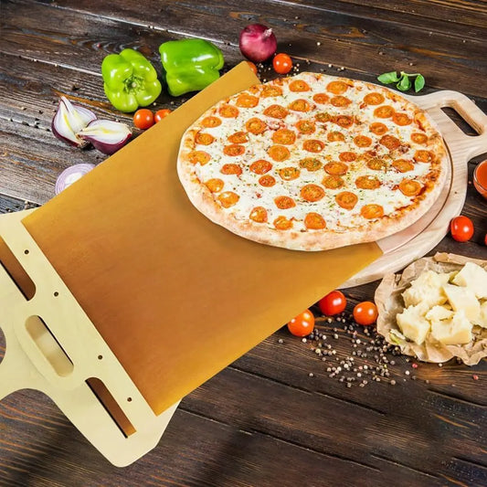 Kitchen Gadgets Sliding Pizza Shovel Non Stick Pizza Smooth Cutting Board Storage Transfer