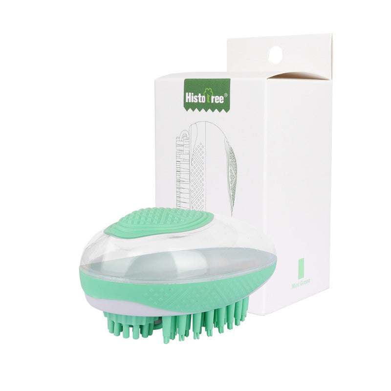 Dog Cat Bath Brush 2-In-1 Pet Spa Massage Comb Soft Silicone Pets Shower Hair Grooming Cmo