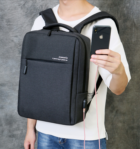 Waterproof And Shockproof Rechargeable Backpack Laptop Bag