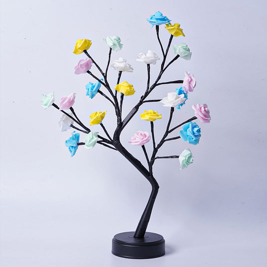 Table Lamp Flower Tree Rose Lamps Fairy Desk Night Lights Usb Operated Gifts For Wedding V