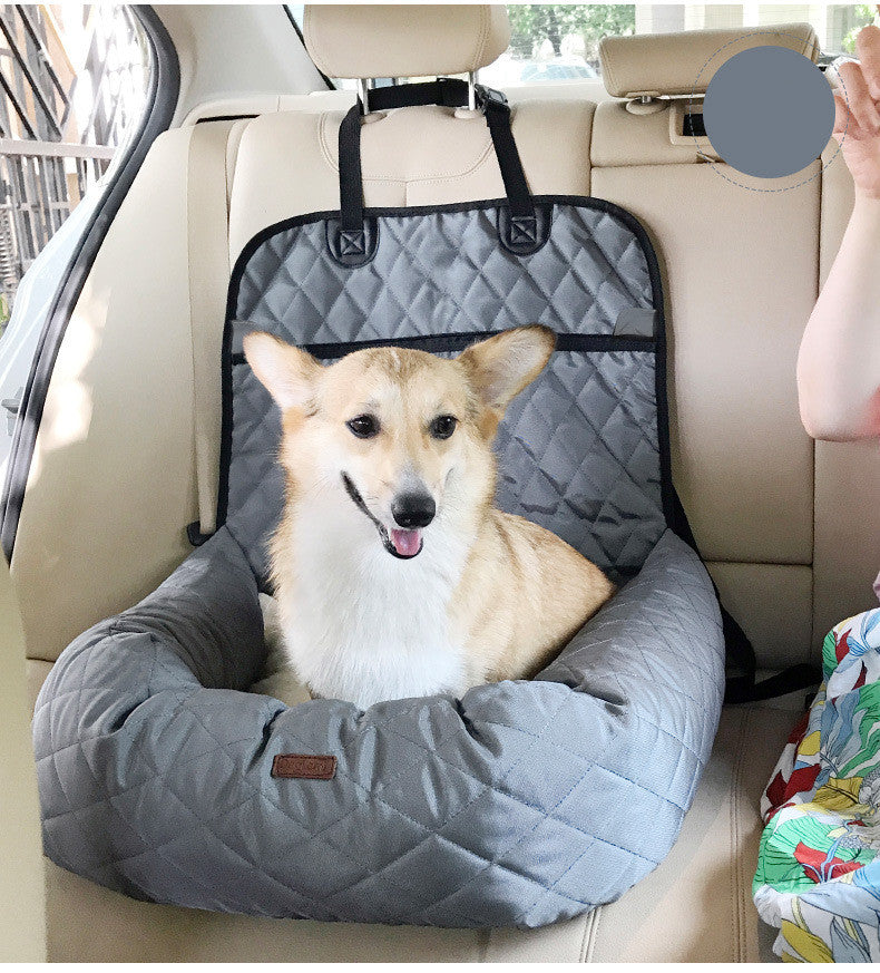 2 In 1 Pet Dog Carrier Folding Car Seat Pad Thickened Multi-Purpose Pet Bed Dog Car Mattre