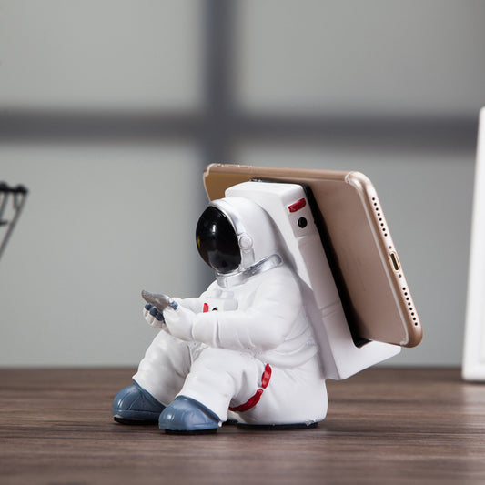 Simple Astronaut Mobile Phone Stand Student Desktop Holder Cute Spaceman Cell Phone Holder