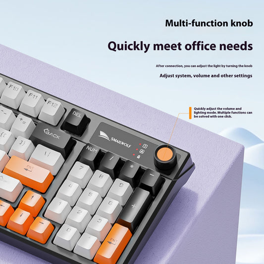 Wired With Knob E-Sports Games Notebook Computer Mechanical Keyboard