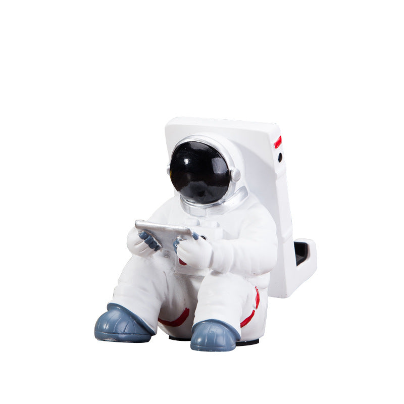 Simple Astronaut Mobile Phone Stand Student Desktop Holder Cute Spaceman Cell Phone Holder