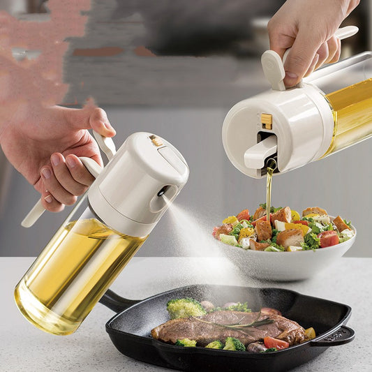 2 In 1 Oil Sprayer Bottle Bbq Cooking Oil Dispenser Olive Oil Pourers Sprayer Kitchen Baki