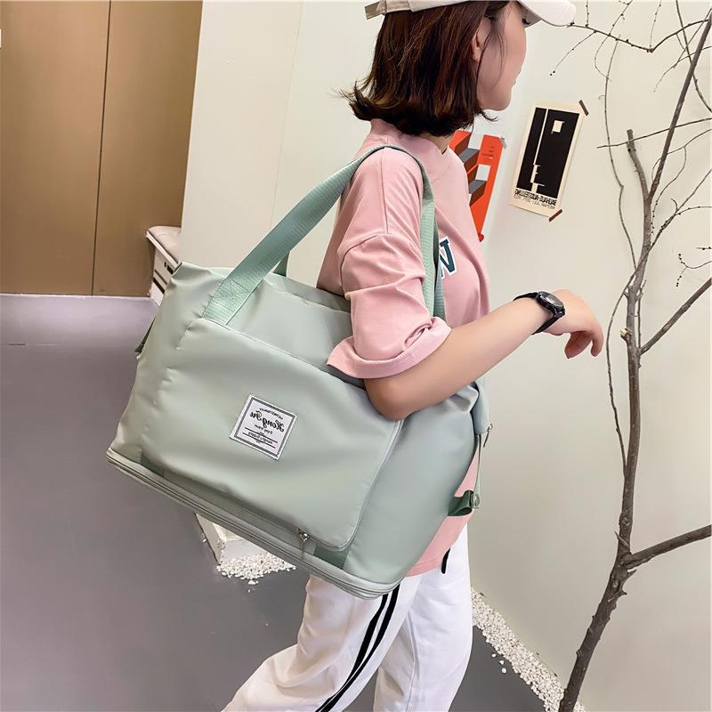 Foldable Storage Travel Bag Waterproof Large Capacity Gym Fitness Bag Weekender Overnight