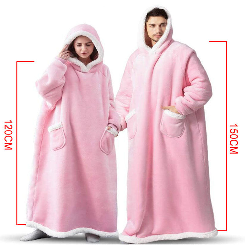 Winter Tv Hoodie Blanket Winter Warm Home Clothes Women Men Oversized Pullover With Pocket