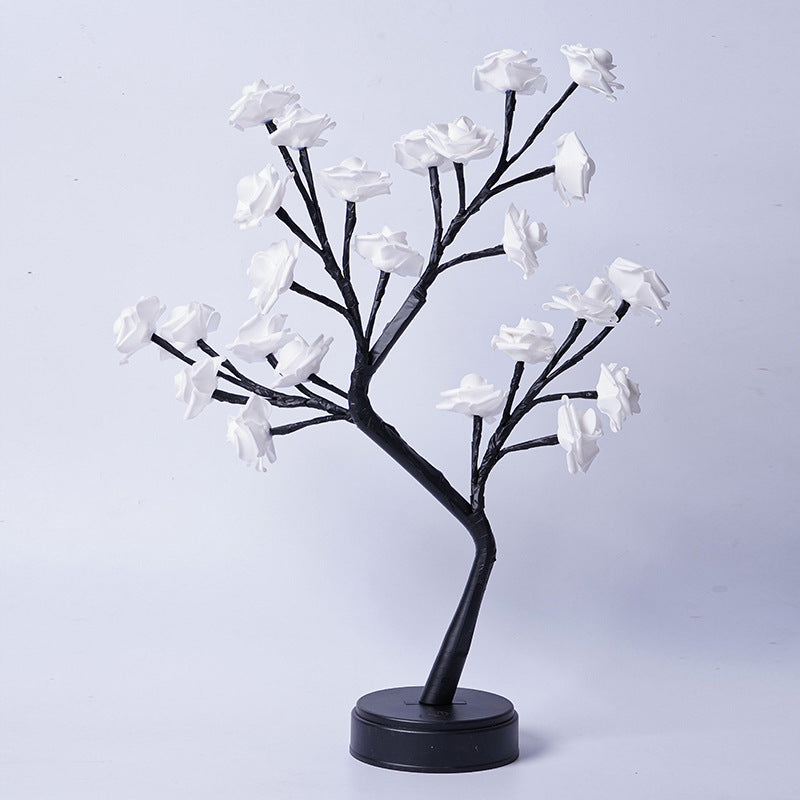 Table Lamp Flower Tree Rose Lamps Fairy Desk Night Lights Usb Operated Gifts For Wedding V