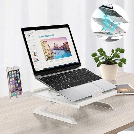 Laptop Stand Multifunctional Folding Lift Portable Laptop Stand Monitor Increase Rack Alum