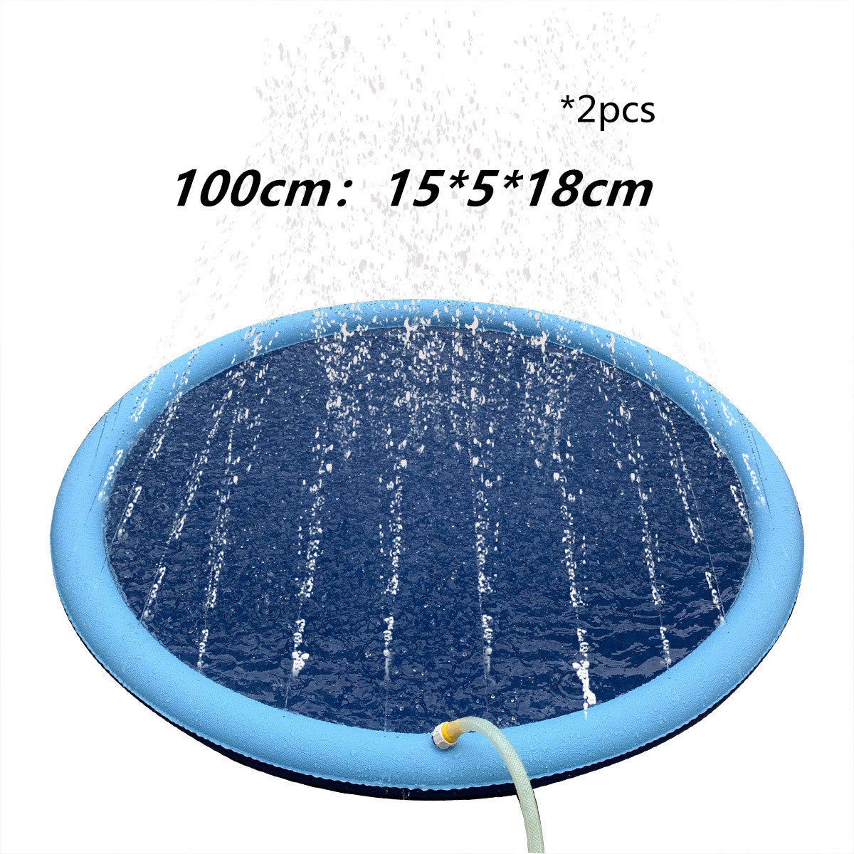 Non-Slip Splash Pad For Kids And Pet Dog Pool Summer Outdoor Water Toys Fun Backyard Fount