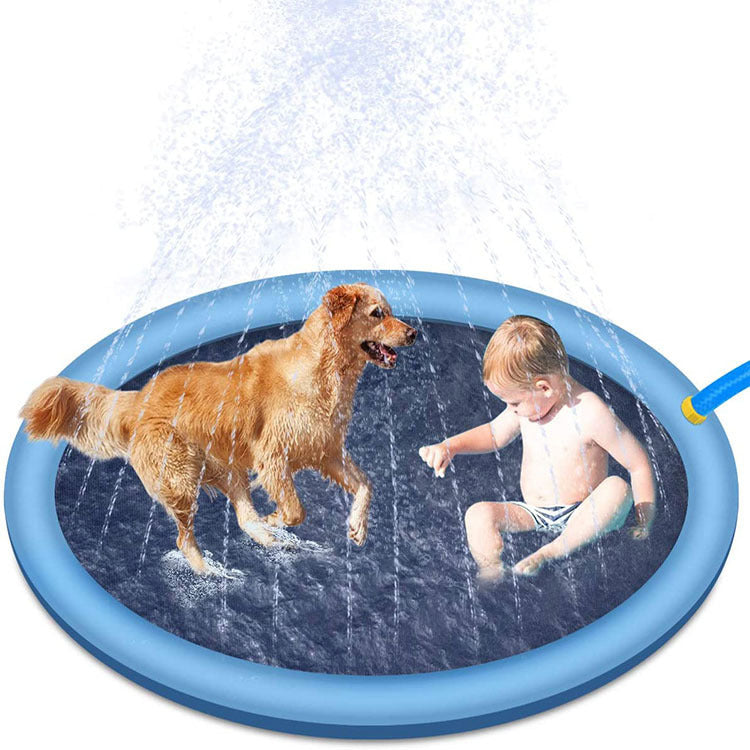 Non-Slip Splash Pad For Kids And Pet Dog Pool Summer Outdoor Water Toys Fun Backyard Fount