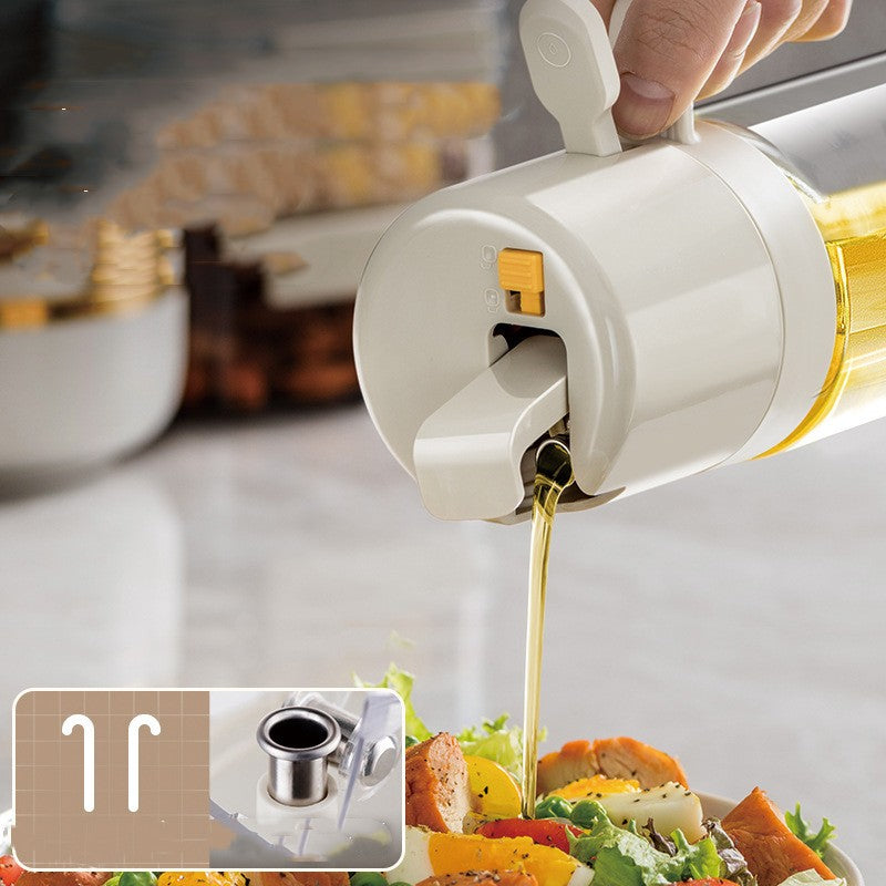 2 In 1 Oil Sprayer Bottle Bbq Cooking Oil Dispenser Olive Oil Pourers Sprayer Kitchen Baki