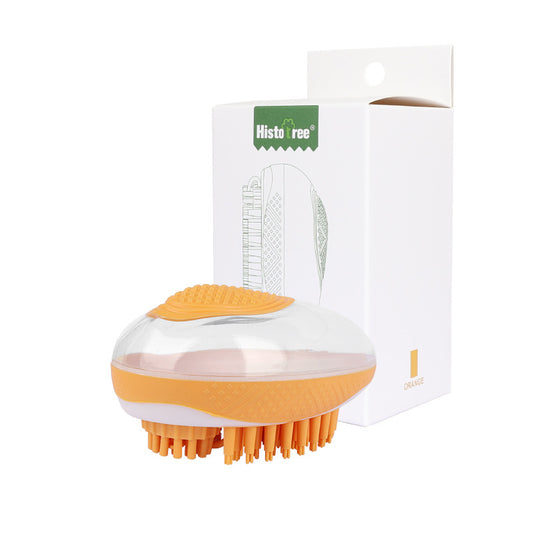 Dog Cat Bath Brush 2-In-1 Pet Spa Massage Comb Soft Silicone Pets Shower Hair Grooming Cmo
