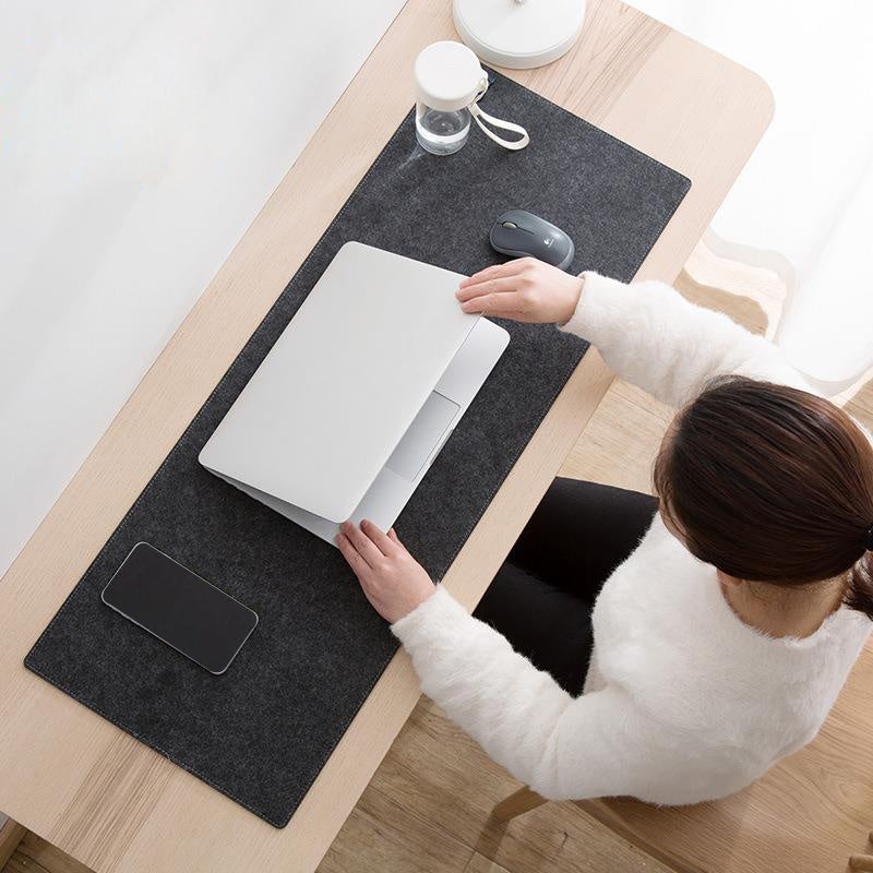 Minimalistic Non-Slip Protector Felt Desk Pad Extended Mouse Keyboard Laptop Gaming Pc Acc