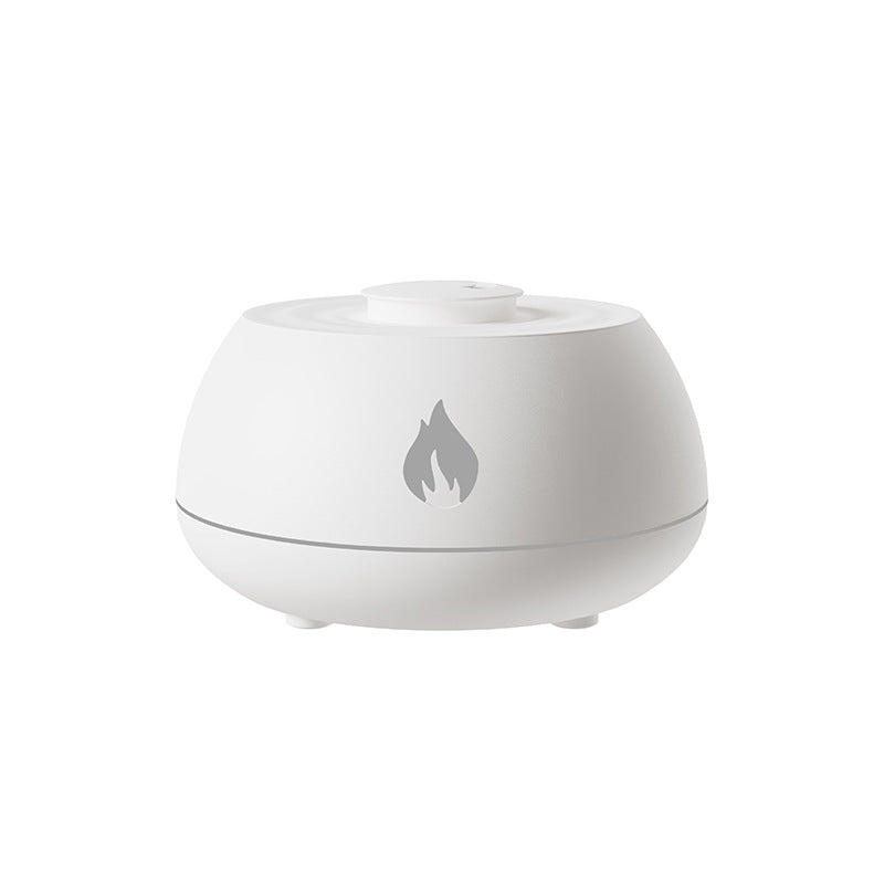Flame Humidifier Aromatherapy Diffuser 7 Colors Light Home Air Humidifier 130Ml Usb Room F
