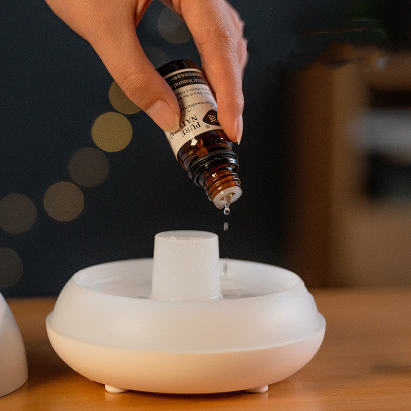 Flame Humidifier Aromatherapy Diffuser 7 Colors Light Home Air Humidifier 130Ml Usb Room F