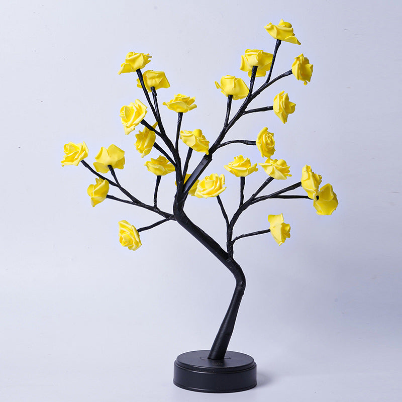 Table Lamp Flower Tree Rose Lamps Fairy Desk Night Lights Usb Operated Gifts For Wedding V