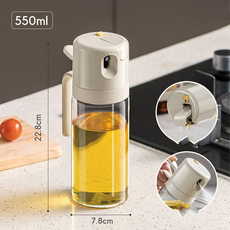 2 In 1 Oil Sprayer Bottle Bbq Cooking Oil Dispenser Olive Oil Pourers Sprayer Kitchen Baki