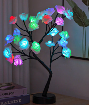 Table Lamp Flower Tree Rose Lamps Fairy Desk Night Lights Usb Operated Gifts For Wedding V