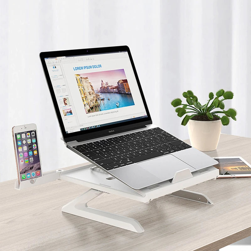 Laptop Stand Multifunctional Folding Lift Portable Laptop Stand Monitor Increase Rack Alum