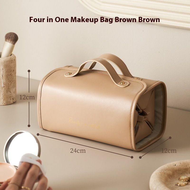Folding Cosmetic Bag Large Capacity Portable Handbag Waterproof Travel Storage Washing Bag