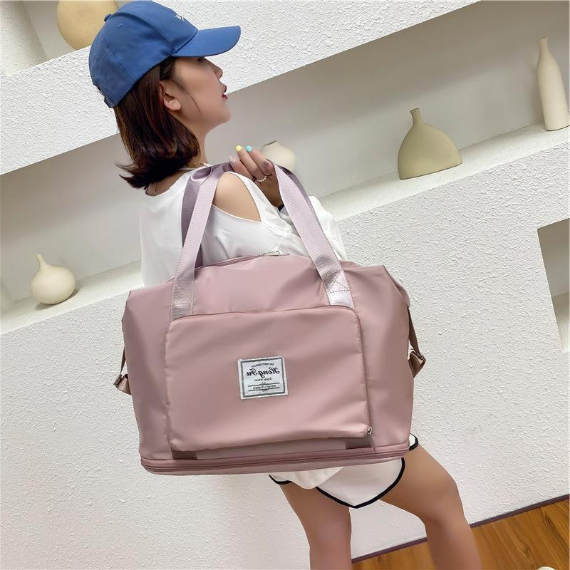 Foldable Storage Travel Bag Waterproof Large Capacity Gym Fitness Bag Weekender Overnight