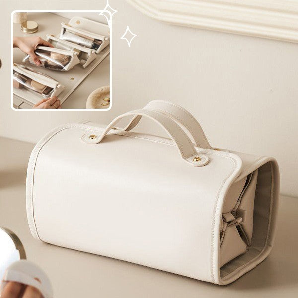Folding Cosmetic Bag Large Capacity Portable Handbag Waterproof Travel Storage Washing Bag