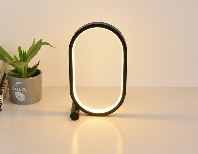 Usb Plug-In Lamp Oval Acrylic Lamp Touch Control Dimmable Modern Simple Creative Night Lam